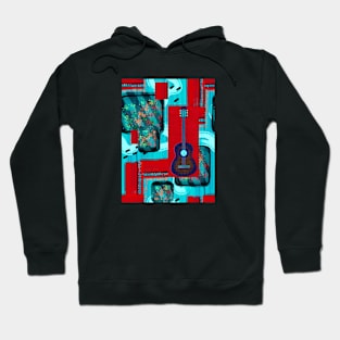 Overreach Mod Abstract Music Collage Hoodie